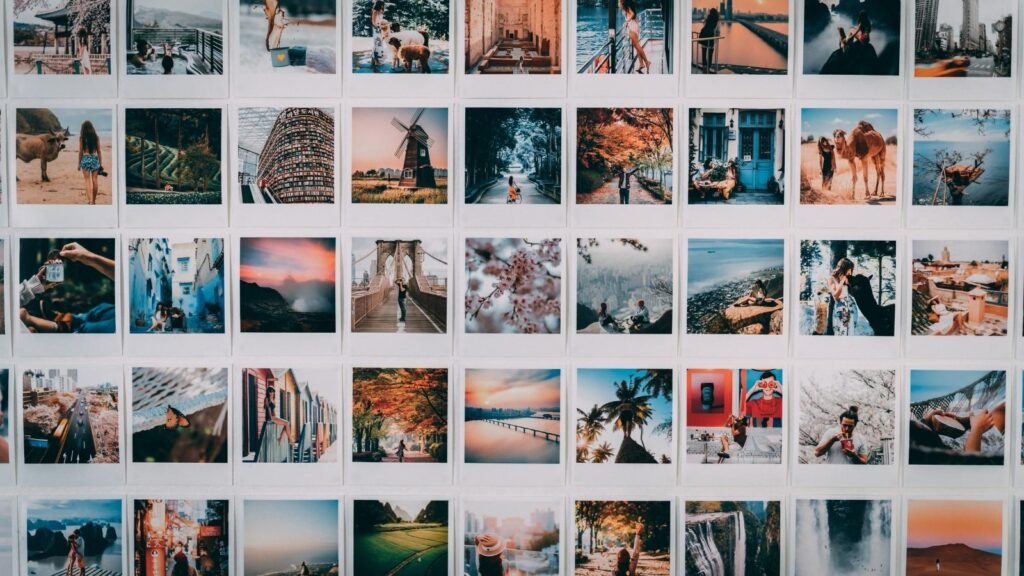 colaj foto personalizat tip polaroid