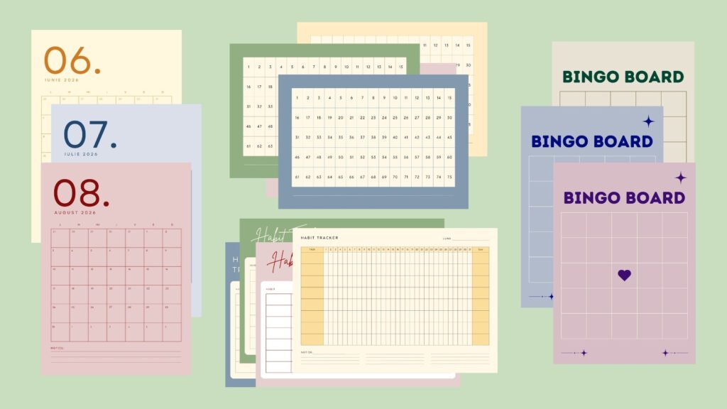 Order & Calm printuri pentru organizare Posteria