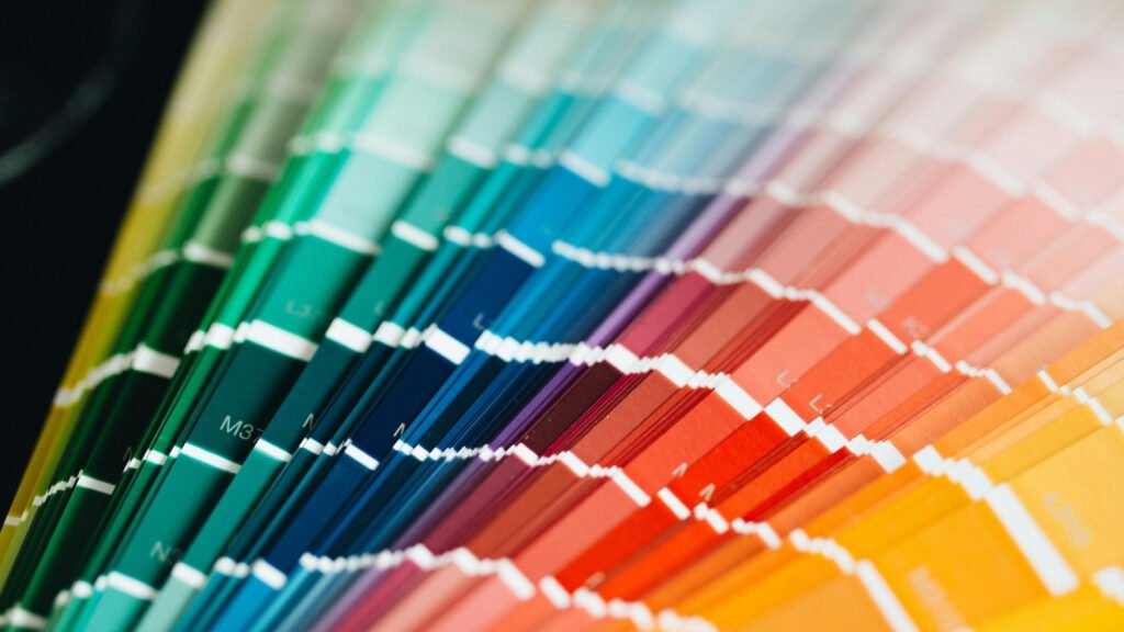 paletă de culori pentru printuri decorative