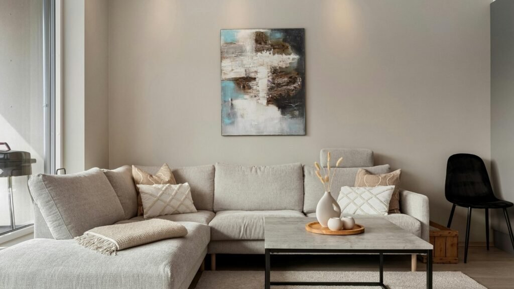 printuri decorative pentru living deasupra canapelei