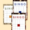 bingo board printat în mai multe designuri festive