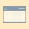 habit tracker printat Soft Blue