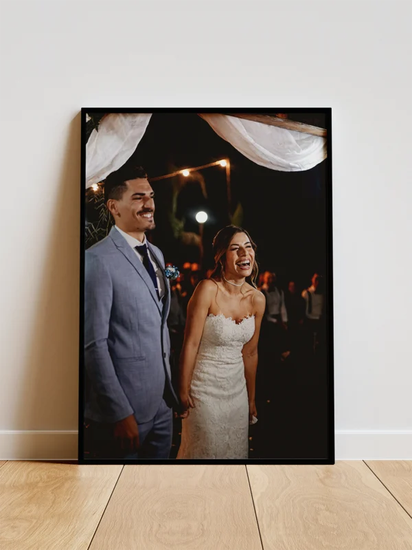 tablou personalizat cu fotografie de la căsătorie