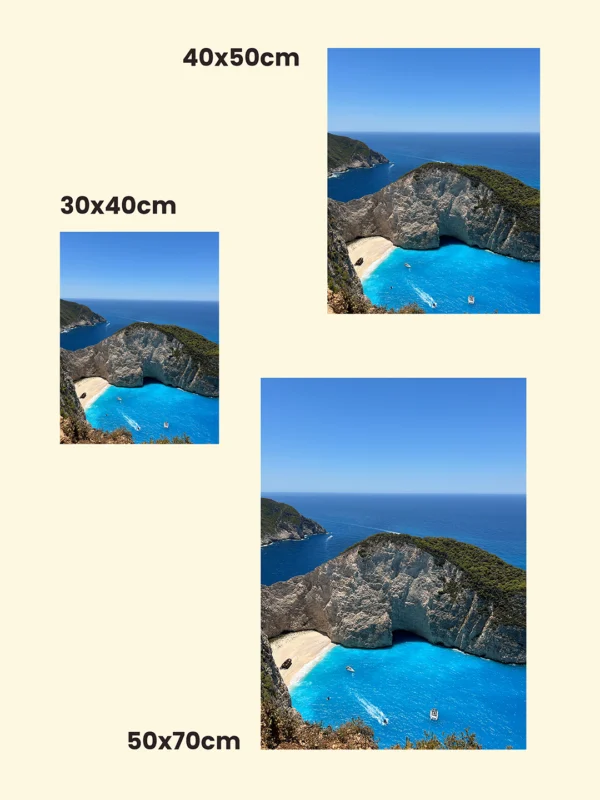 print fotografic de artă Navagio în mai multe variante și dimensiuni
