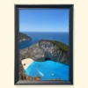 print fotografic de artă Navagio cu ramă neagră