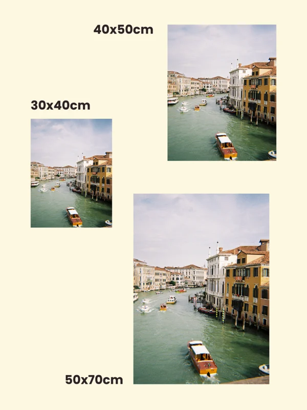 dimensiuni print fotografic Veneția