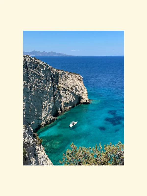 tablou cu peisaj marin Blue Silence in Zakynthos