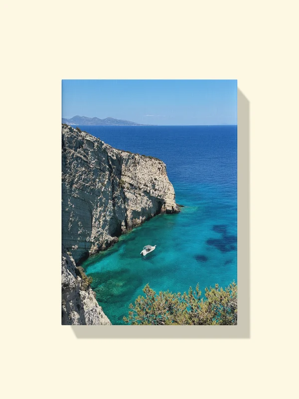 print foto fără ramă cu peisaj marin din Zakynthos