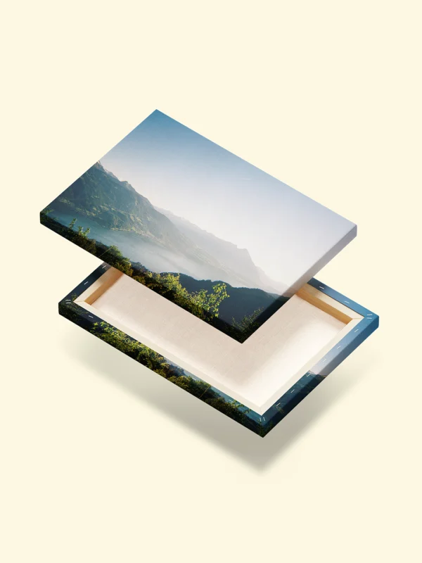 tablou canvas Alpine Afterglow față verso