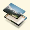 tablou canvas textil Snowlight Above Mürren vizibil față verso