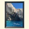 tablou decorativ cu mare în ramă neagră