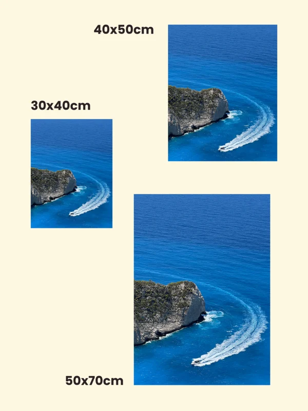 tablou cu mare albastră în mai multe variante și dimensiuni