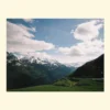 tablou cu munți Where the Valley Opens
