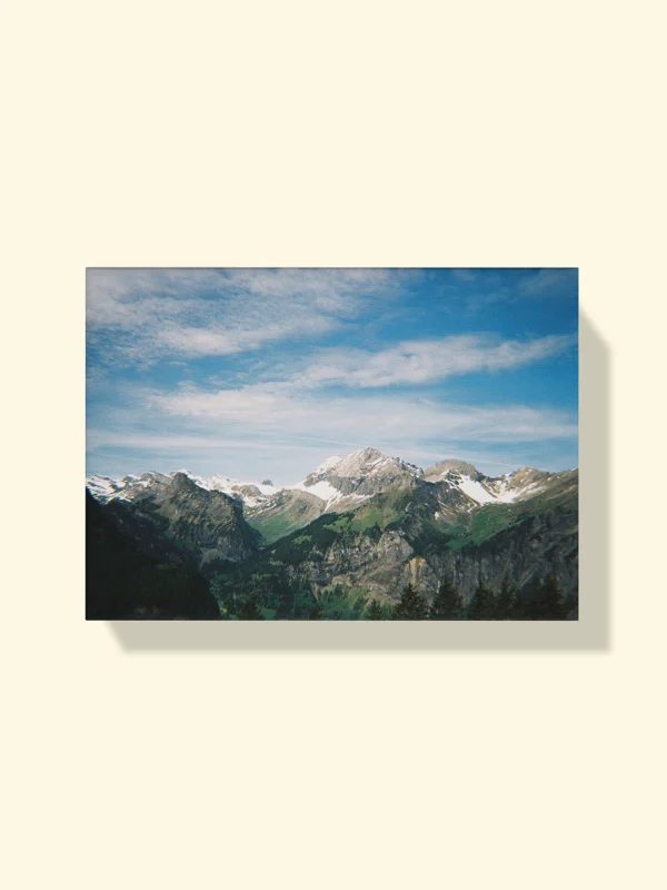 print tablou canvas model Stillness in the High Alps