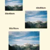 dimensiuni tablou pânză sau foto print munte Stillness in the High Alps