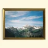 Stillness in the High Alps tablou ramă aurie