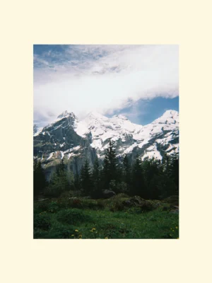 tablou canvas sau foto Where Clouds Touch Snow
