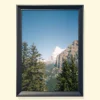 tablou printat cu ramă neagră peisaj montan pe film Gliding Through the Alps