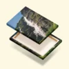 print pe canvas Where the Cliffs Pour Down