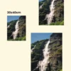 Dimensiuni de print cu peisaje din Elveția Lauterbrunnen tablou canvas sau print foto poster sau înrămat