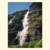 print foto sau canvas Where the Cliffs Pour Down peisaj din Elveția