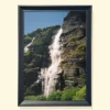 tablou cu rama neagră Where the Cliffs Pour Down