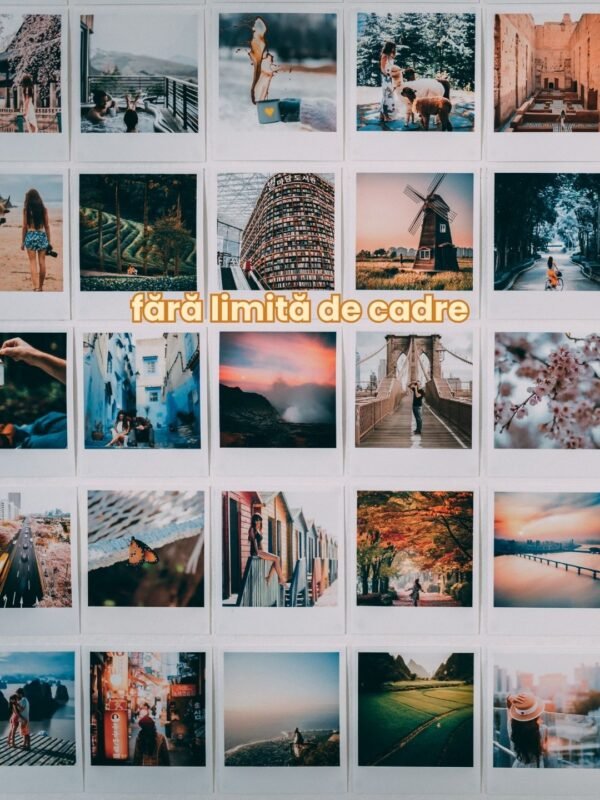 fără limită de cadre, fotografii tip polaroid printate bulk