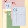 Calendar lunar printat Monthly Calm designuri